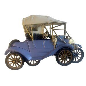 Burwood Co Antique 3D Blue Model-T Car Wall Art Plaque Model #2028-1 Vintage